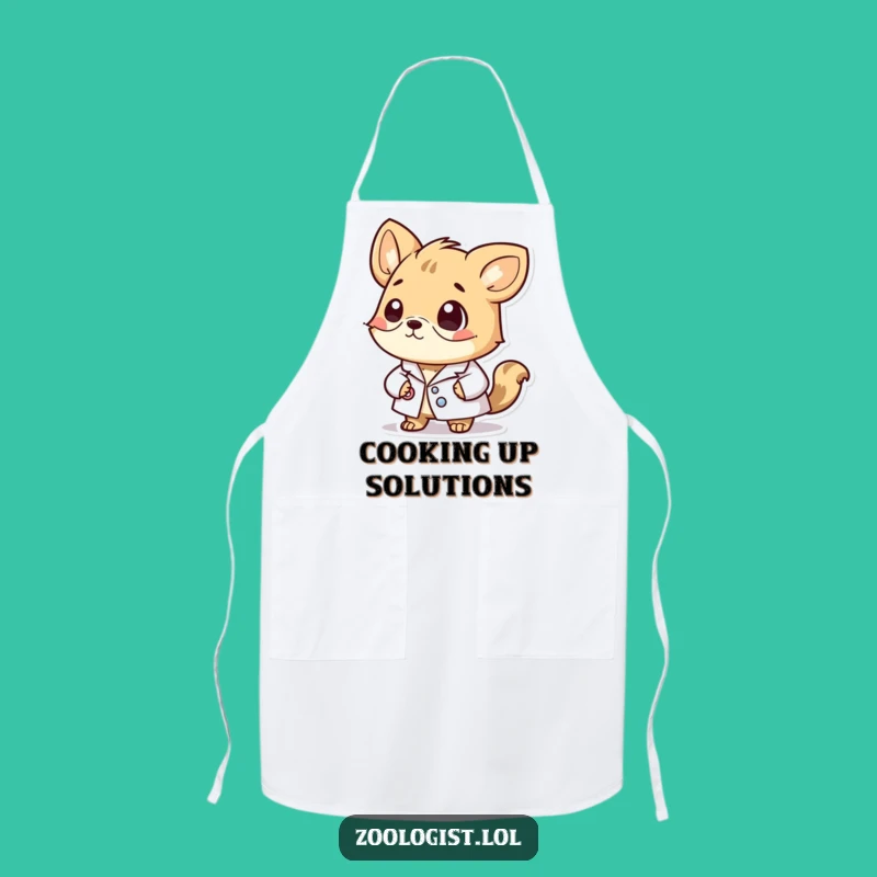 Funny Chef Apron: Thoughtful Lab Coat Animal - Cook Like a Genius!