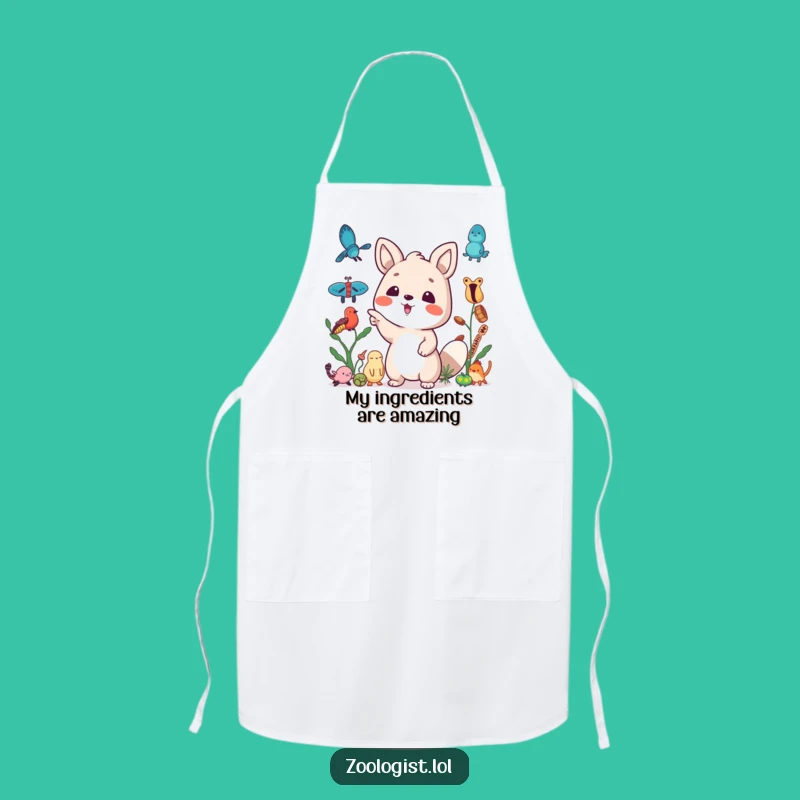 Funny Chef Apron: Excited Specimen Pointer - Cook & Collect!
