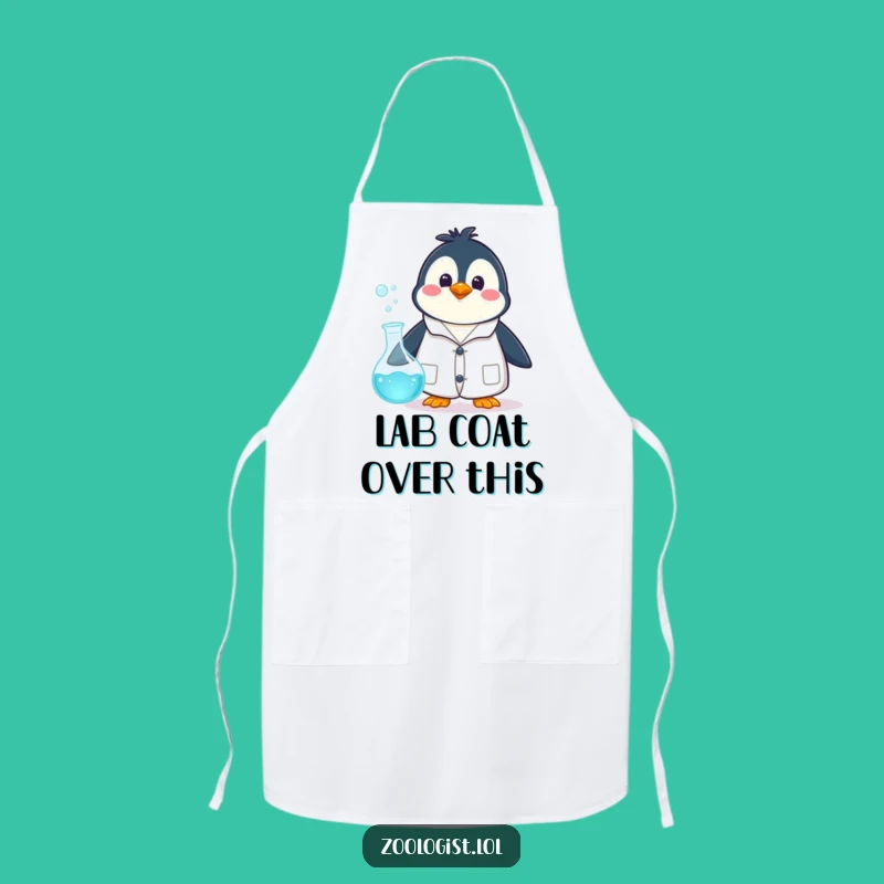 Funny Penguin Scientist Apron: Keep Clean with Hilarious Lab Style