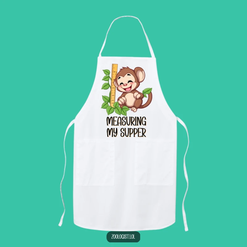 Funny Monkey Measuring Apron: Cook or Craft with Hilarious Jungle Style