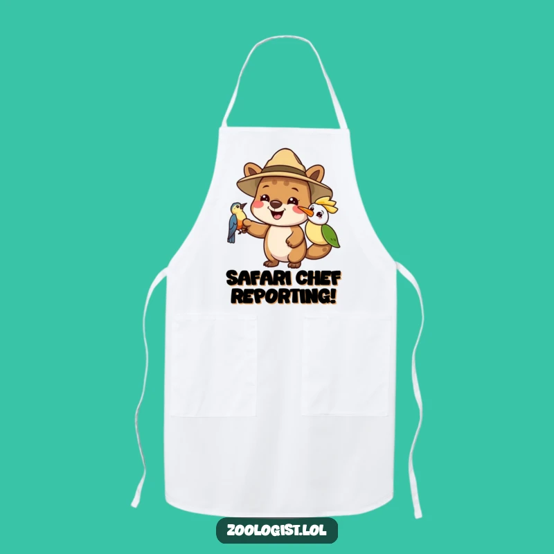 Funny Safari Apron - Joyful Animal Explorer, Kitchen Adventure Humor Gift