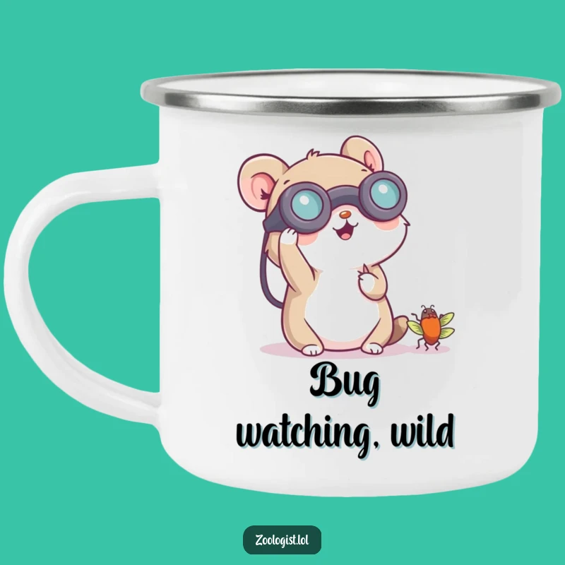 Funny Bug Explorer Camping Mug: Hilarious Companion for Outdoor Adventures
