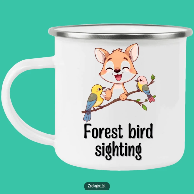 Durable Funny Animal Gazer Camping Mug - Excited Explorer Gear