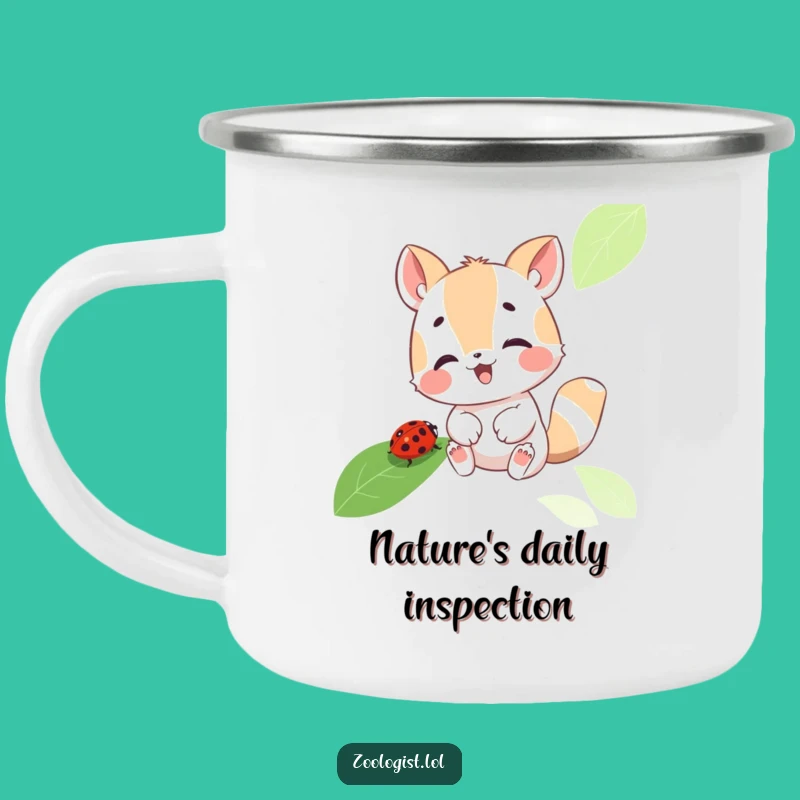 Funny Ladybug Camp Mug: Cute Animal Outdoor Gear, Perfect Funny Gift