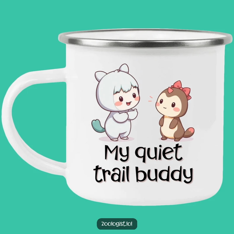 Funny Shy Creature Camping Mug: Share Warmth Outdoors!
