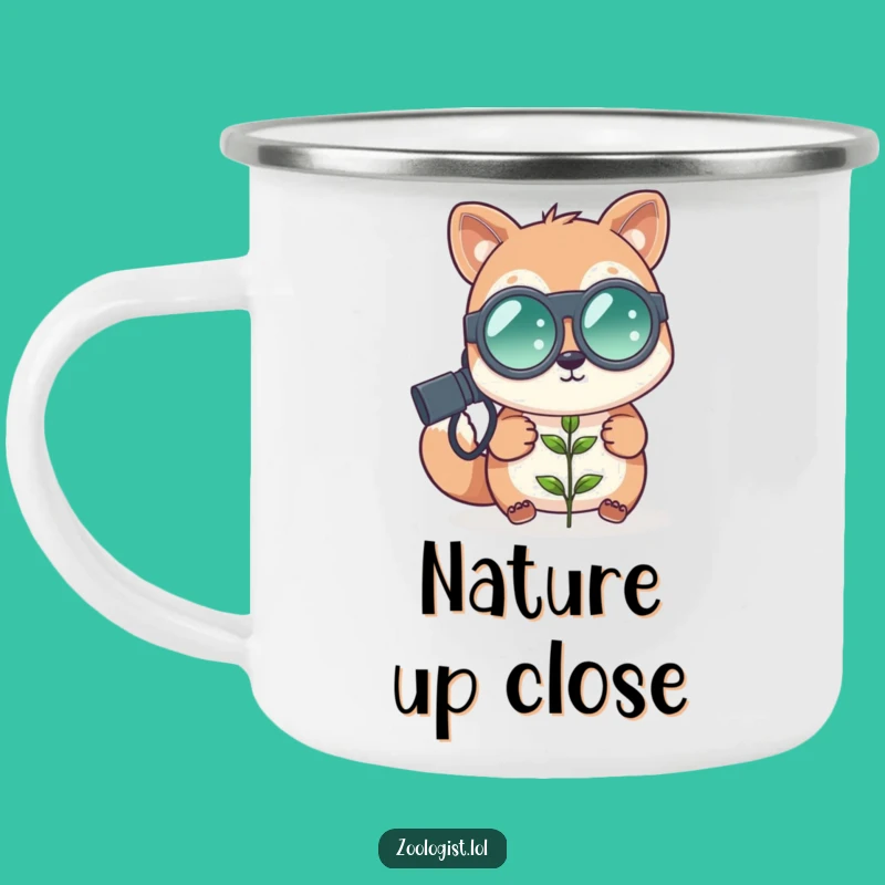 Durable Funny Zoologist Camping Mug - Cute Explorer Gear for Outdoors