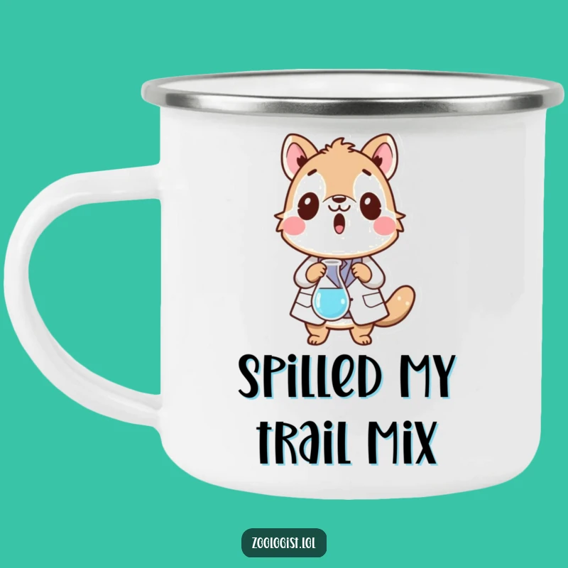 Funny Science Animal Camping Mug: Surprised Outdoors, Perfect Lab Gift