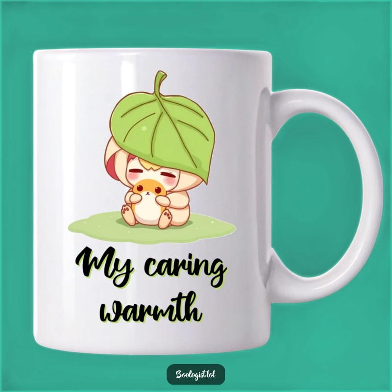 Funny Caring Character Sheltering Animal Mug - Compassionate Gift for Kind Souls