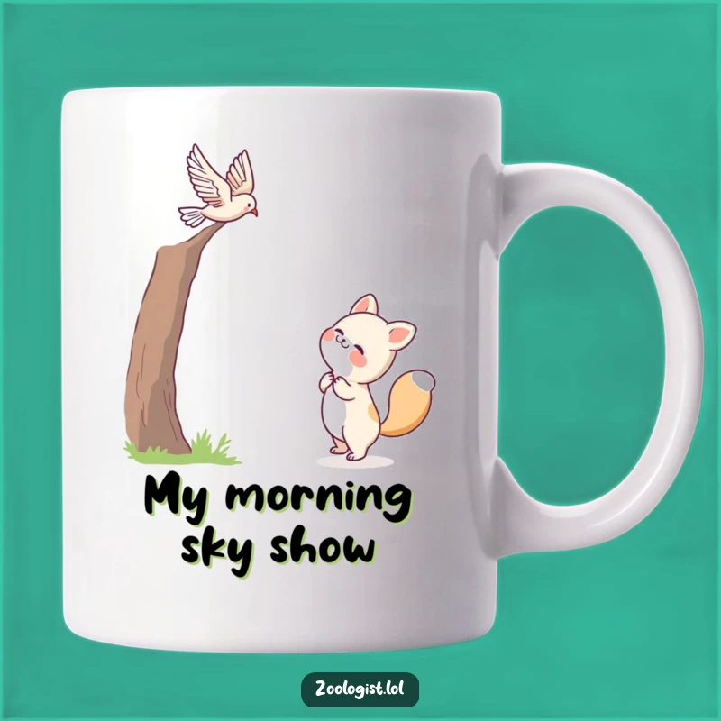 Funny Joyful Animal Bird Mug - Cute Observer Gift for Nature Lovers