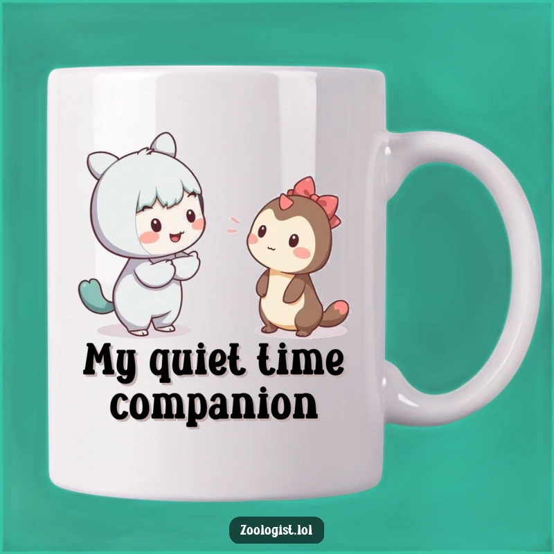 Funny Shy Creature Communication Mug: Gentle Humor Gift!