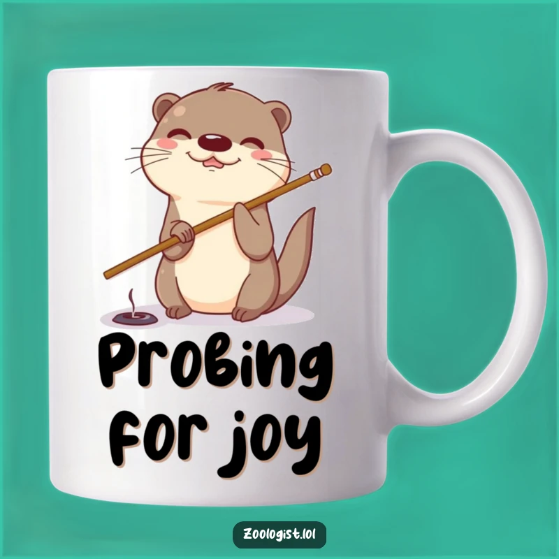 Funny Otter Poking Mug: Playful Mischief for Your Morning Brew