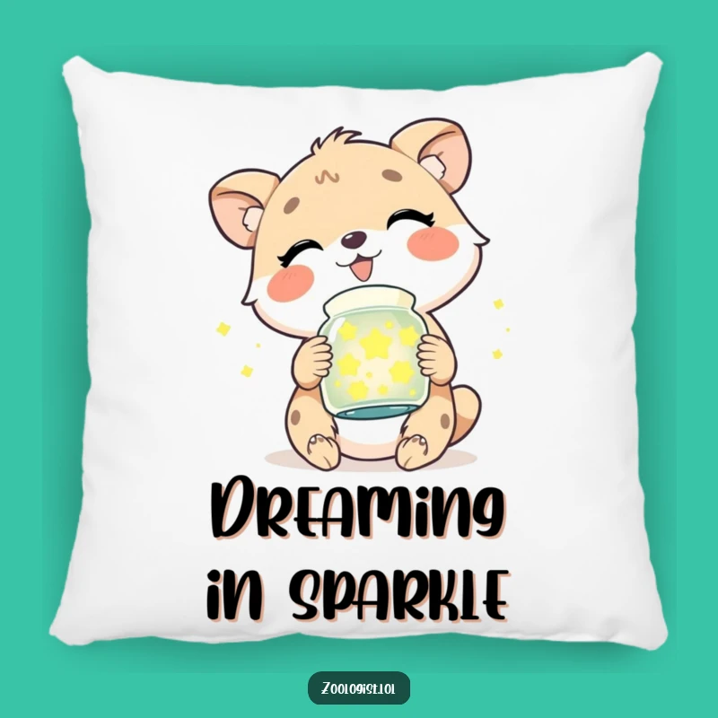 Cute Firefly Friend Pillow - Funny Animal Character Accent Pillow