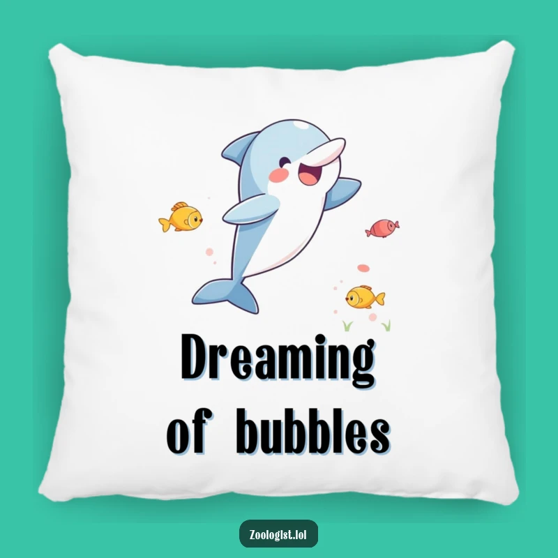 Funny Dolphin Pillow - Excited Leaping Dolphin Comfort, Decorative Gift