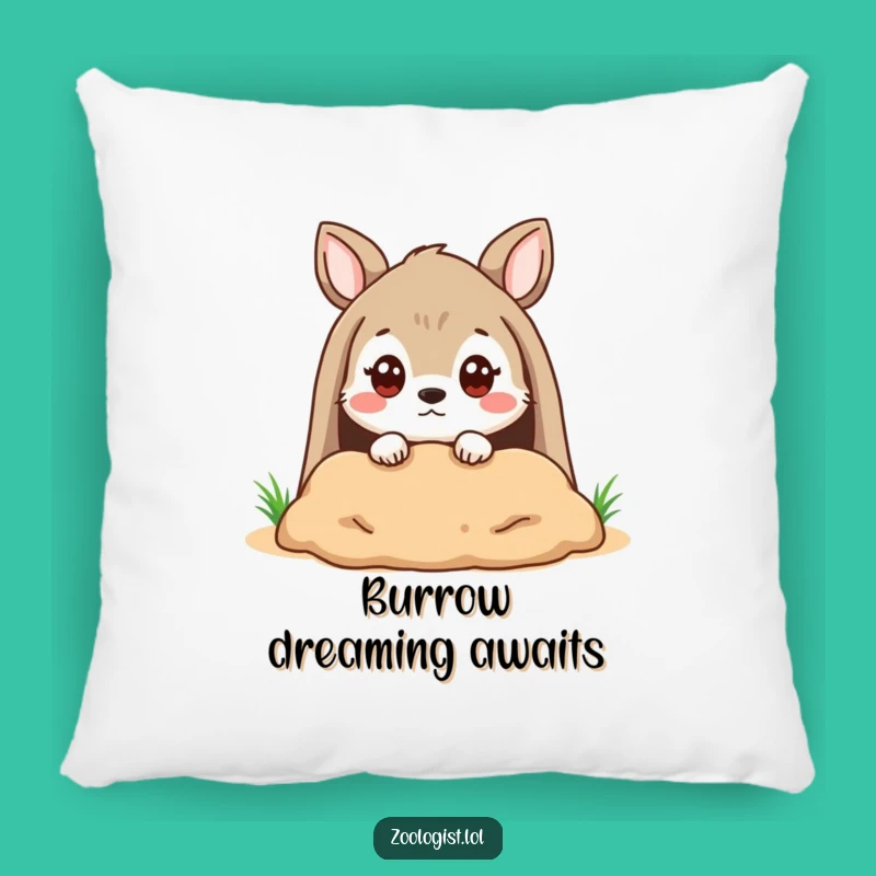 Funny Pillow: Quizzical Animal Burrow Peeker, Perfect Soft Funny Gift!
