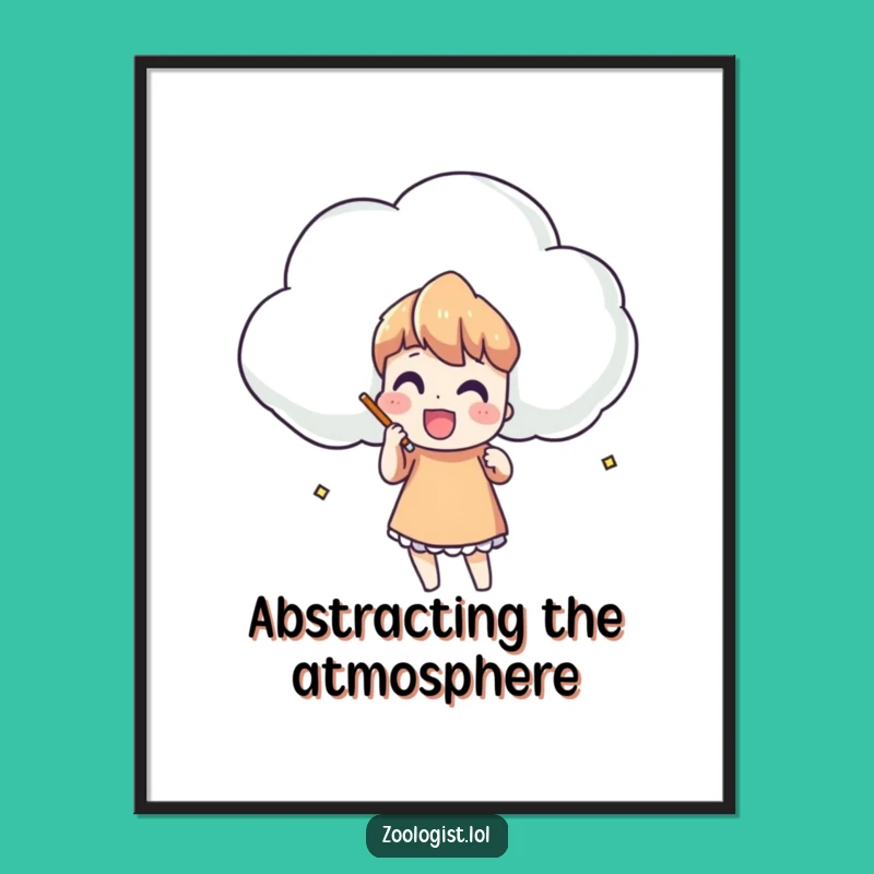 Funny Cloud Sketching Digital Art: Frame Your Imagination!
