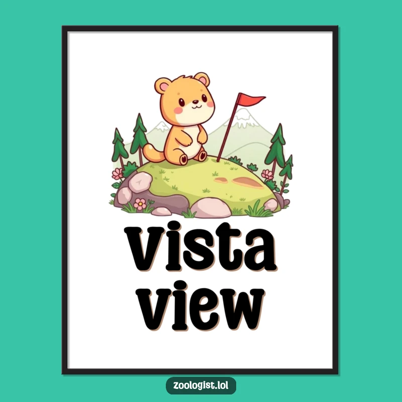 Funny Cheerful Animal Digital Art - Printable Joy for Your Walls