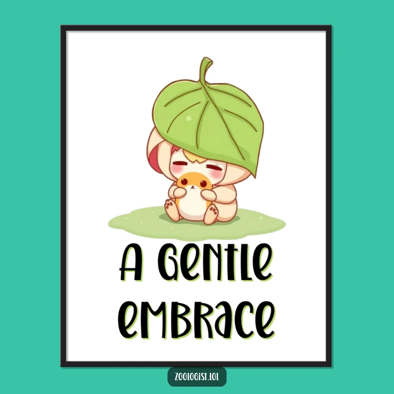 Funny Sheltering Animal Care Digital Art - Instant Heartwarming Wall Decor Gift