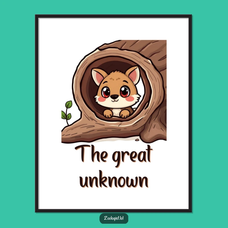 Funny Curious Animal Digital Art - Printable Wonder for Your Walls