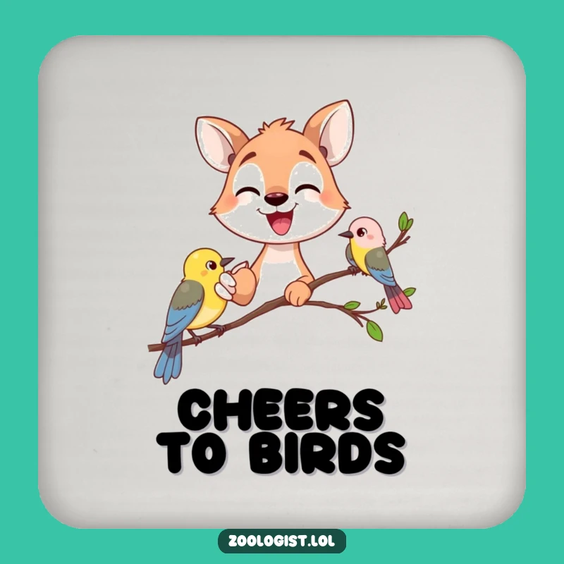 Funny Animal Gazer Drink Coaster - Excited Protection for Nature Lovers