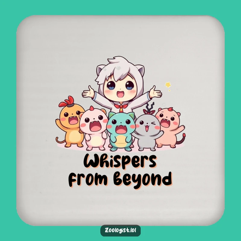 Funny Imaginary Party Drink Coaster Set: Protect Surfaces with Humor!