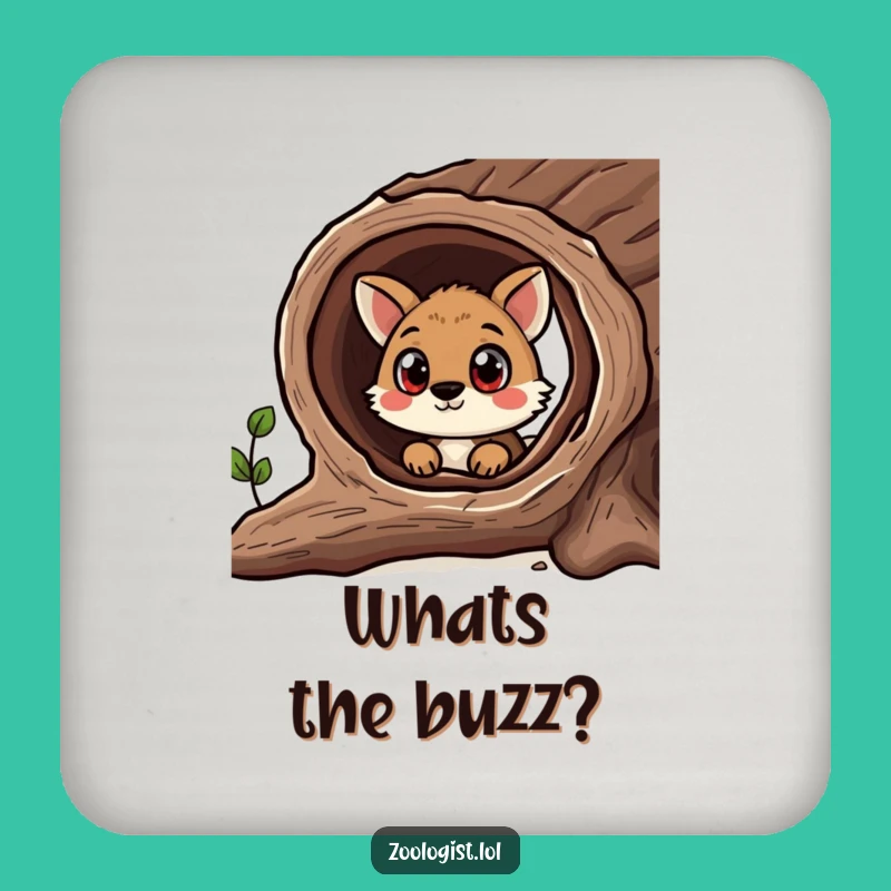Funny Curious Animal Coaster - Protect Surfaces with Intrigue