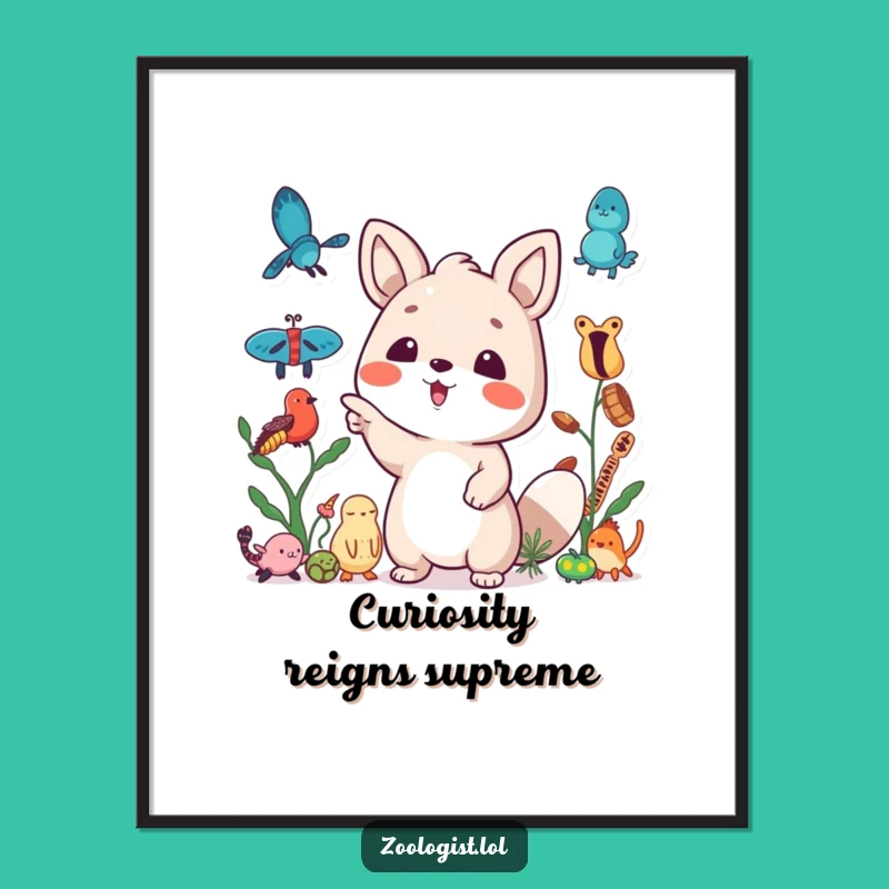 Funny Collection Poster: Excited Specimen Pointer - Decorate Your Passion!