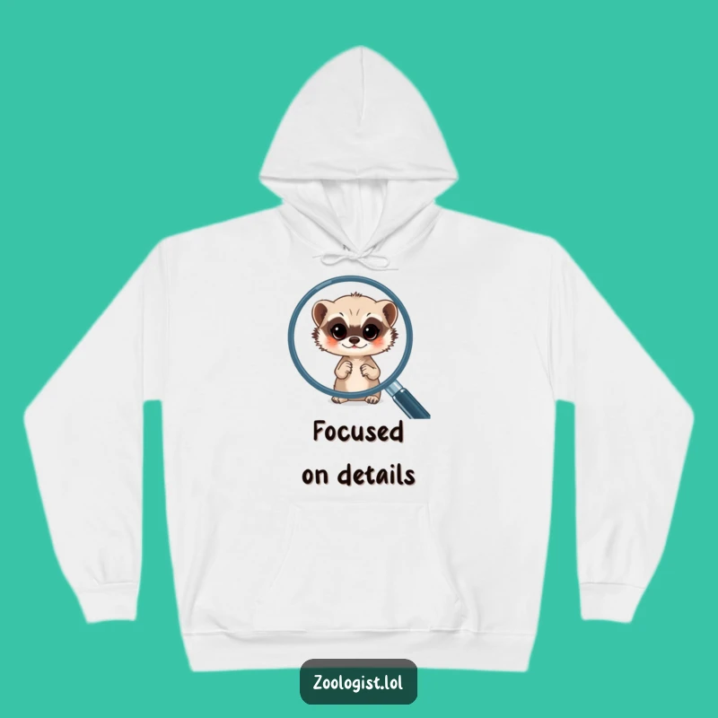 Funny Meerkat Peeking Hoodie: Stay Warm and Investigate with Cozy Humor