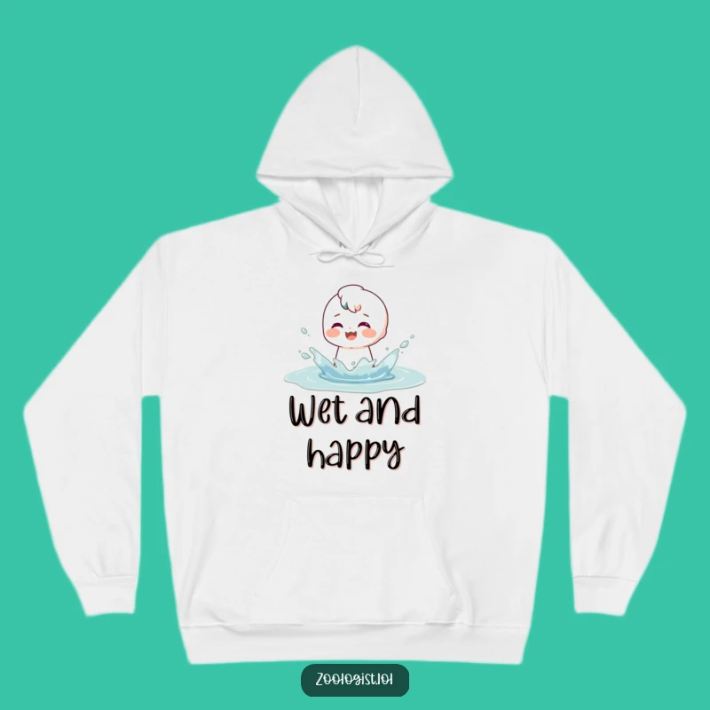 Funny Puddle Splash Hoodie: Cozy Character’s Playful Comfort Gift