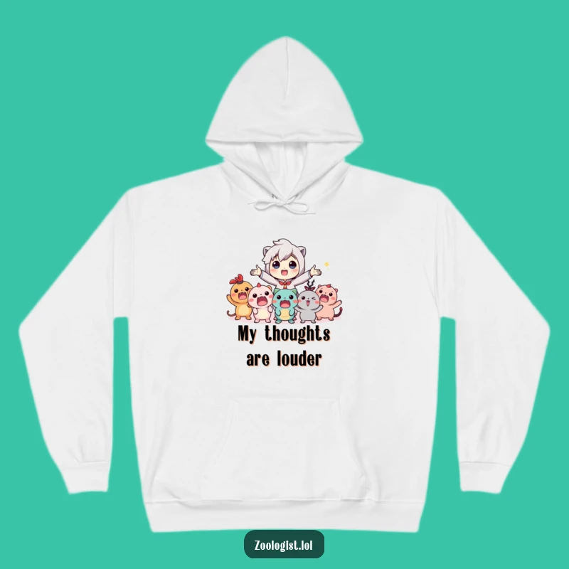 Cozy Funny Imaginary Creature Gathering Hoodie: Ultimate Gift for Dreamers!