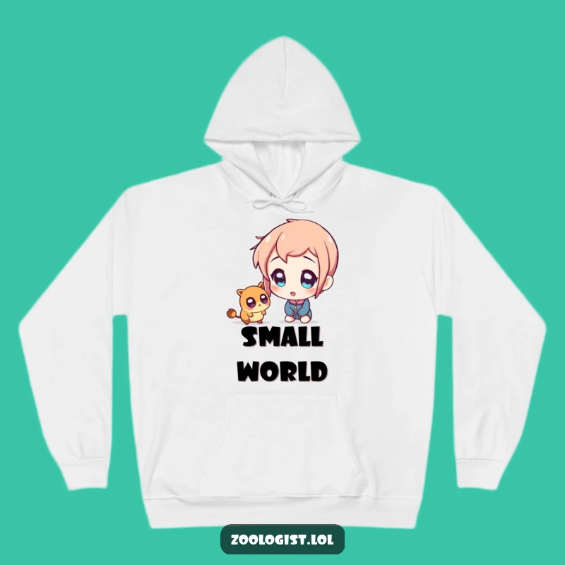 Funny Amazed Character Hoodie: Cozy Tiny Creature Discovery Pullover Gift