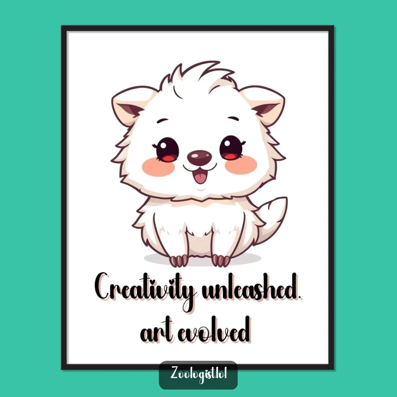 Free Printable Wall Art: Funny Animal Artist Sketching a Quirky Masterpiece