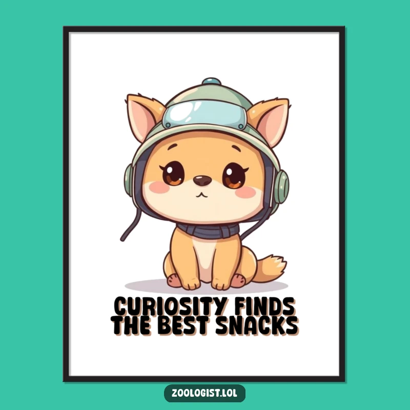 Funny Free Printable Wall Art: Cute Explorer Animal, Whimsical Downloadable Decor