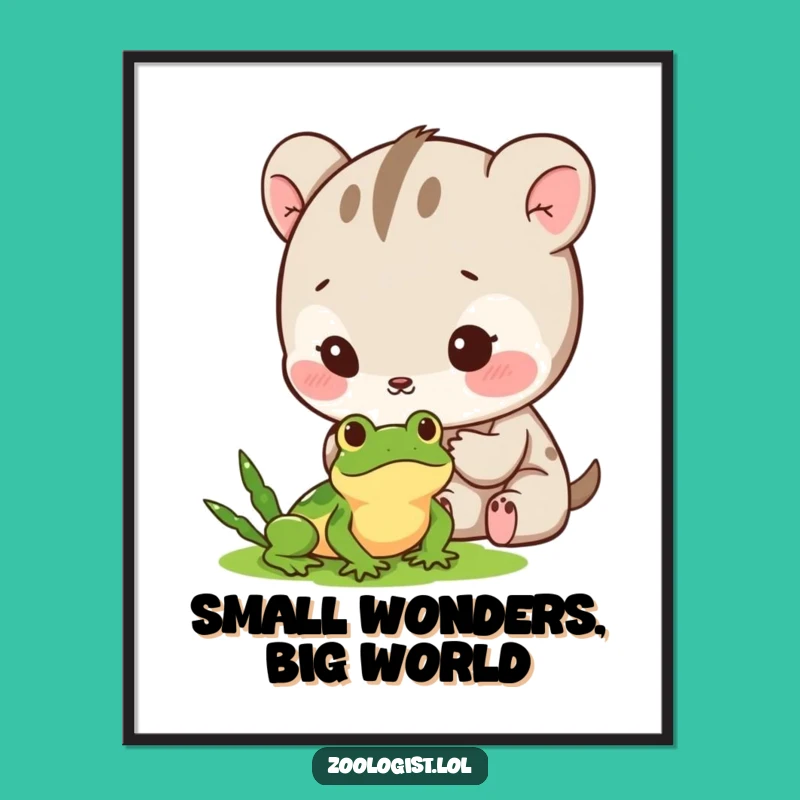 Free Printable Wall Art: Funny Animal Frog Fascination, Quirky Downloadable Decor