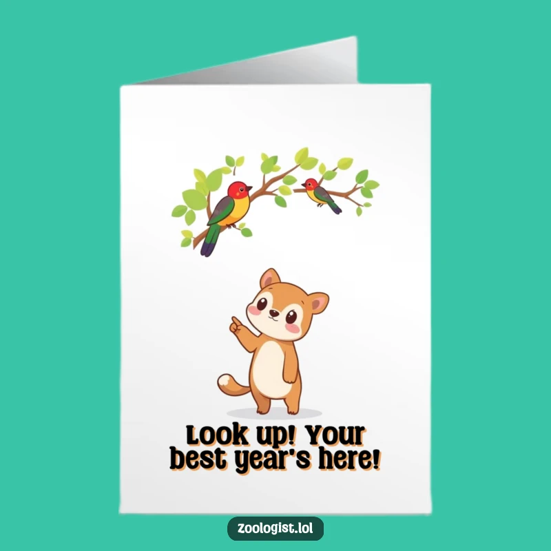 Free Printable Birthday: Birdwatching Friend Funny Downloadable Gift Card