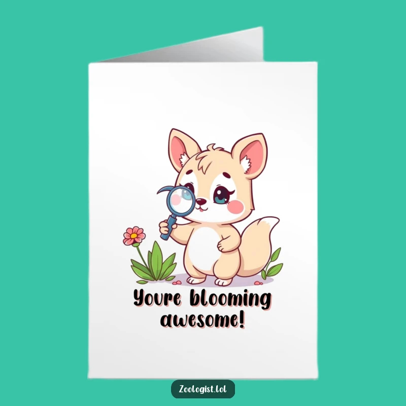 Free Printable Congratulations Card: Funny Explorer Animal, Perfect Downloadable Celebration