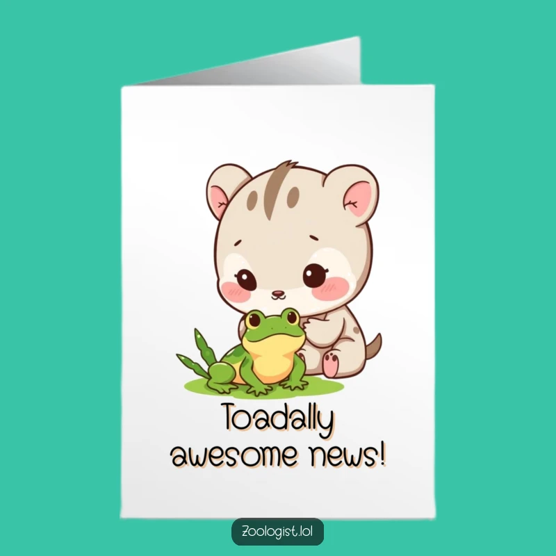 Free Printable Congrats Card: Funny Animal Frog Watch, Cheerful Downloadable Gift