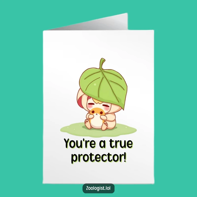 Free Printable Congrats Card: Caring Character Cheers Your Success!