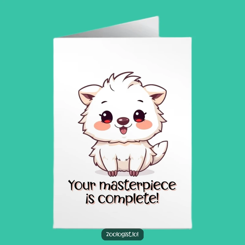 Free Printable Congrats Card: Whimsical Animal Artist Shares Joyful Sketch