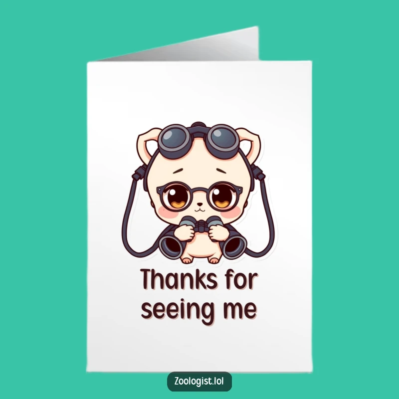Free Printable Thank You Card: Curious Character Sees Your Kindness!