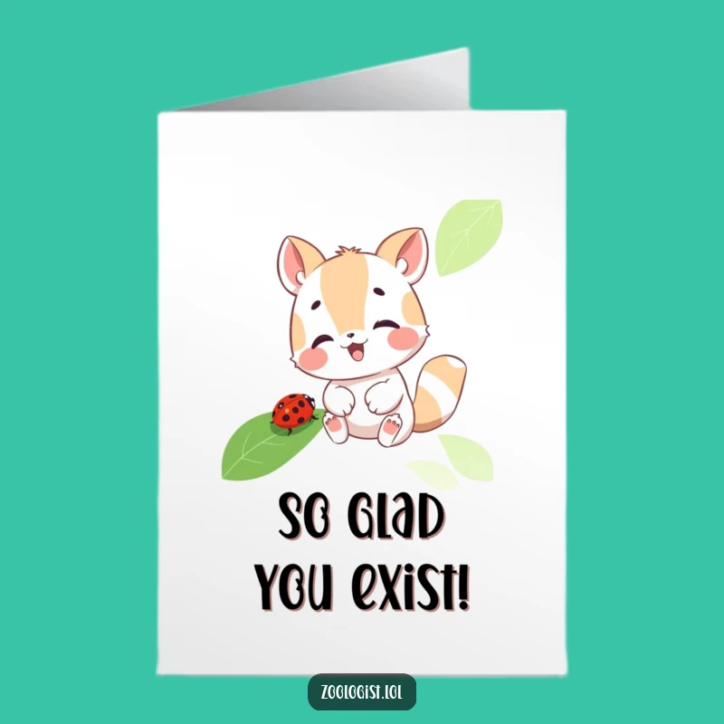 Free Printable Thank You Card: Funny Animal & Ladybug, Heartfelt Downloadable Gratitude