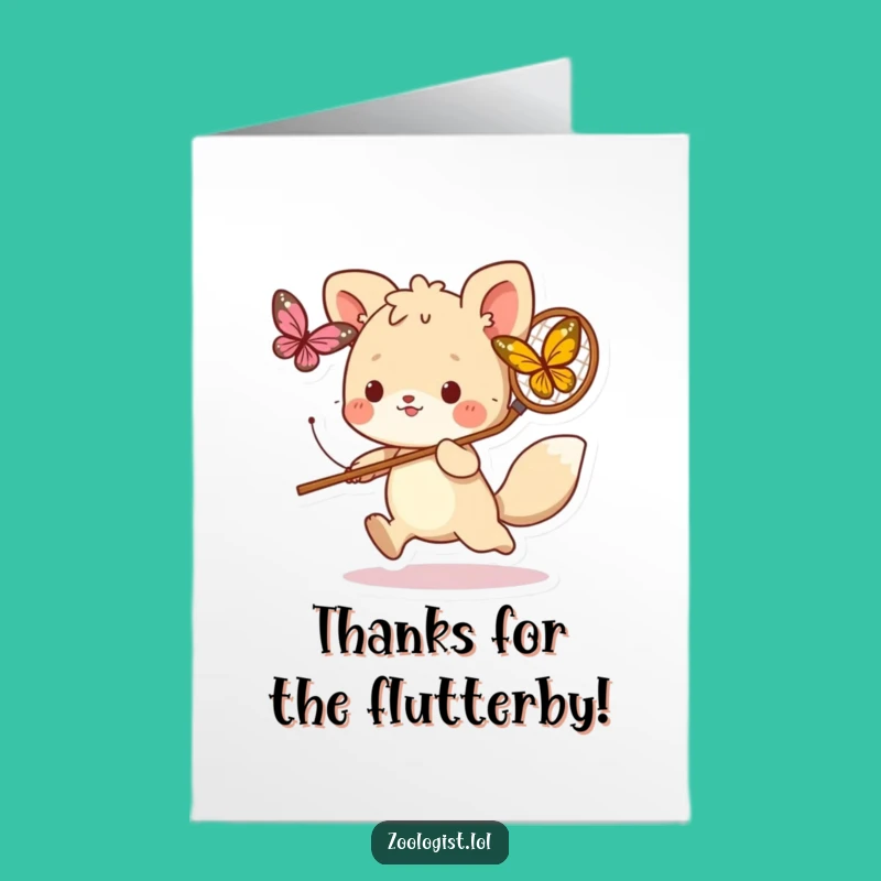 Free Printable Thank You Card: Funny Chaser Animal, Heartfelt Downloadable Gratitude