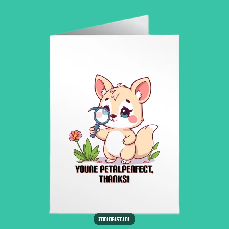 Free Printable Thank You Card: Funny Explorer Animal, Heartfelt Downloadable Gratitude
