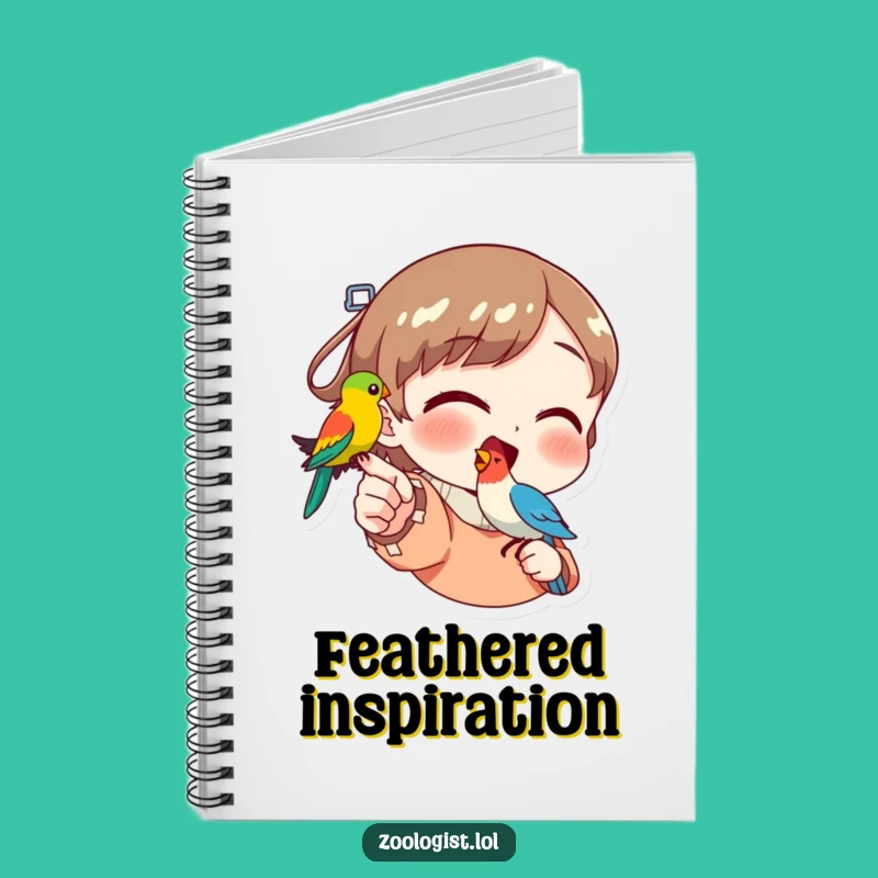 Funny Bird Pointer Notebook: Colorful Bird Observation Journal Gift