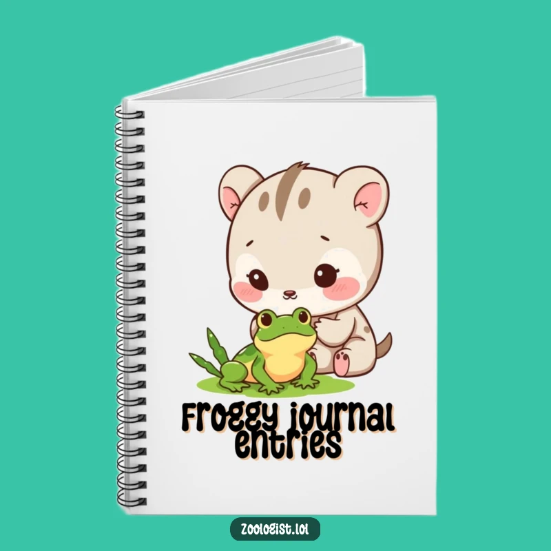 Funny Notebook: Cute Animal Frog Observer, Perfect Funny Gift Journal!