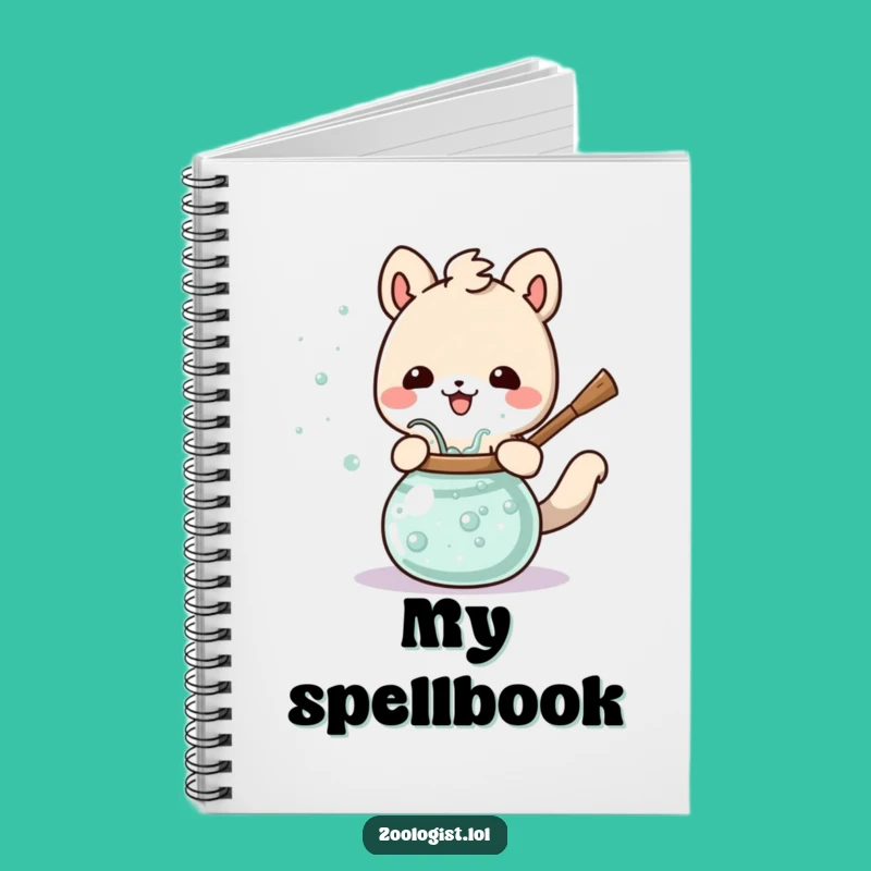 Funny Animal Potion Stirring Notebook Journal, Magical Ideas, Hilarious Gift