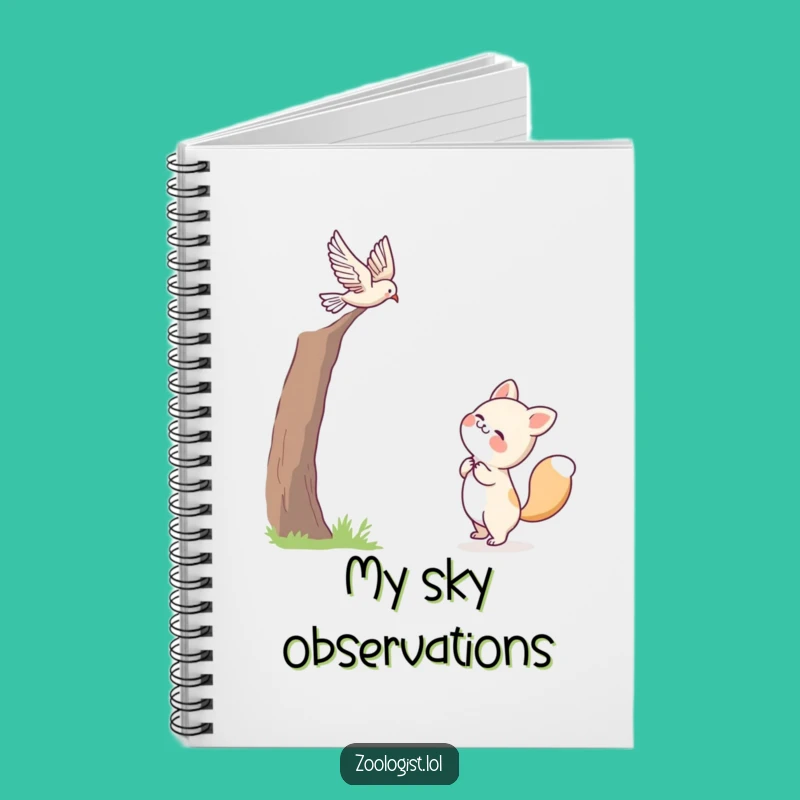 Funny Joyful Animal Bird Notebook - Cute Journal for Happy Thoughts