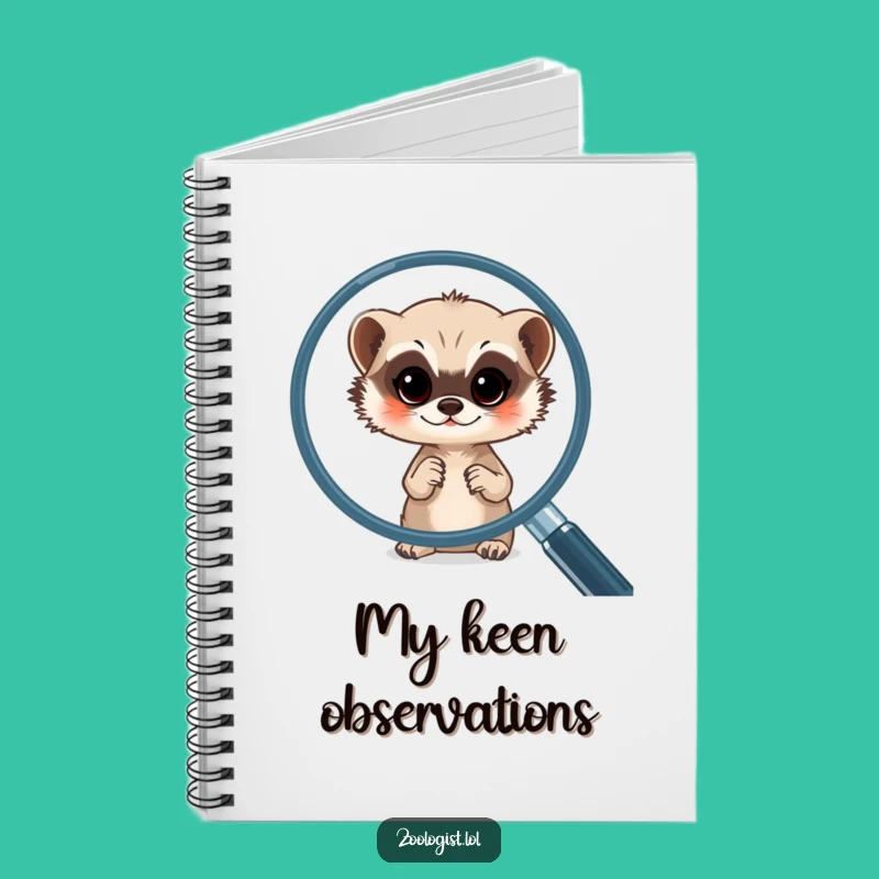 Funny Meerkat Magnifying Notebook: Document Your Discoveries with Humor