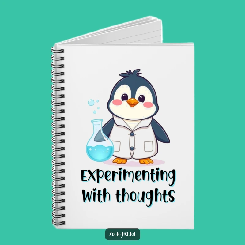 Funny Penguin Scientist Notebook: Record Discoveries with Hilarious Flair