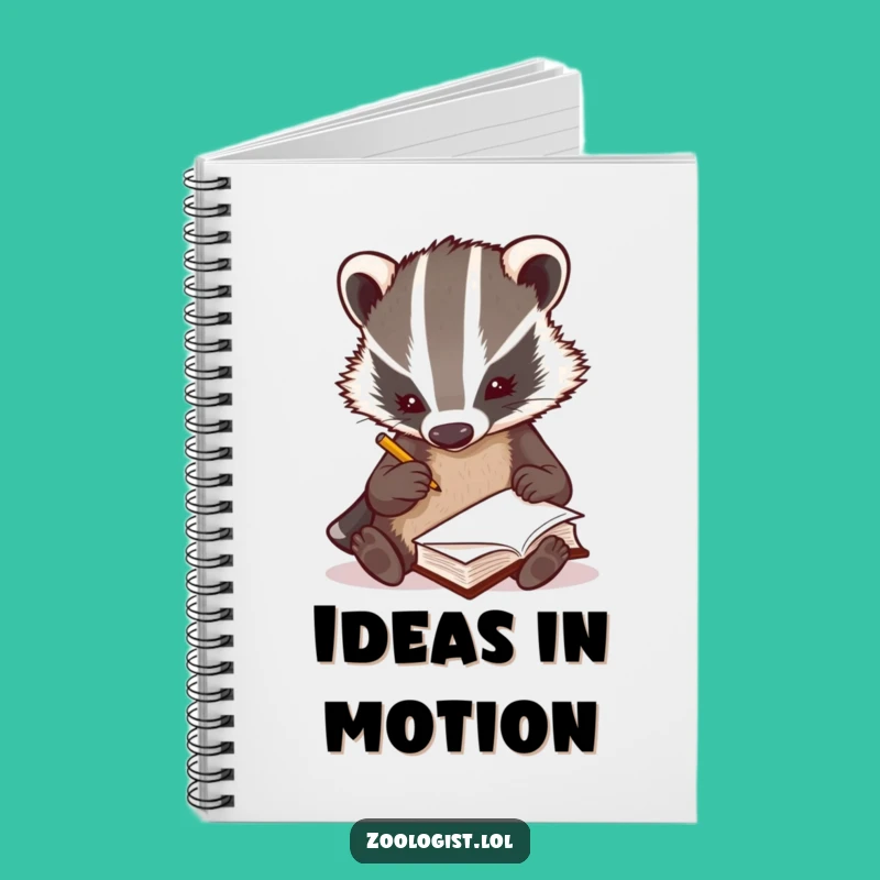 Funny Badger Zoologist Notebook - Curious Journal for Observations