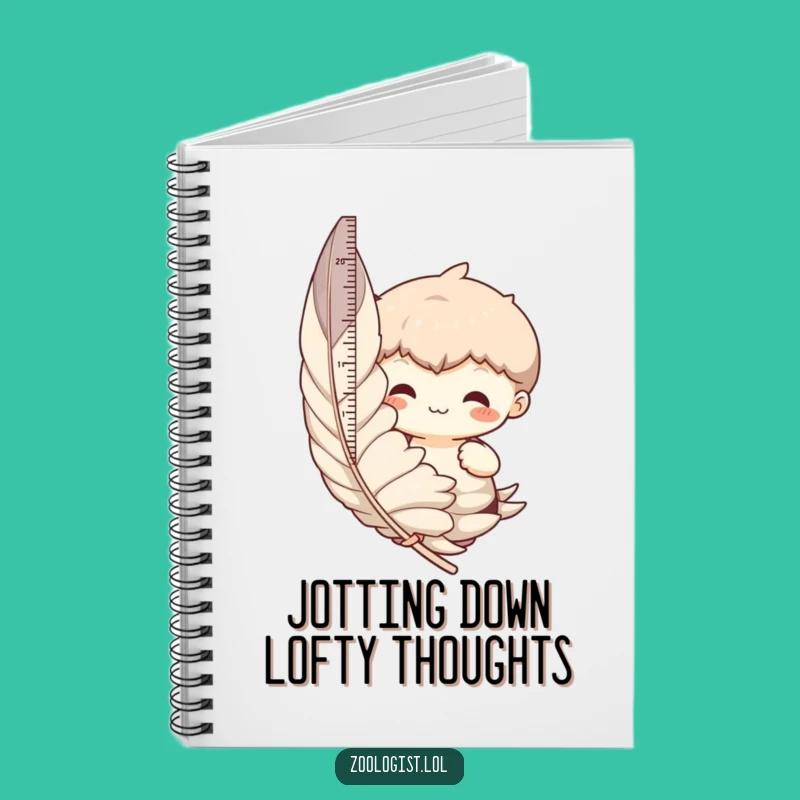 Funny Feather Measuring Notebook: Jot Down Your Hilarious Ideas!